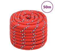 Corde de bateau Rouge 20 mm 50 m Polypropylène
