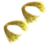Corde De Décoration De Sapin De Noël, Ficelle De Suspension, Crochets pour Ornements, Or 200 Pièces, Cordes pour Décor Cordon À Pression D'ornement, pour Accrocher des Décor De Sapin De Noël