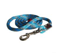 Corde de guidage de cheval longue de 2 m, 3 m, 4 m pour utilisation en ranch, entraînement à la ferme et contrôle des animaux en plein air (4 m, gris/bleu)