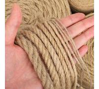 Corde de Jute Vintage naturelle, ficelle, artisanat de noël, fil de Jute, mariage, bricolage, nœuds de ruban de fête, décoration d'escalade de chat 12mm 5meter