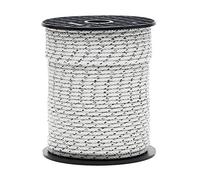 Corde de Lanceur pour démarrage Tondeuse, tronçoneuse - Polyamide résistant - Ø 4 mm - Longueur 100 m - Blanc & Noir