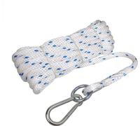 Corde de levage de chantier 16 mm. 15m. avec anneau et mousqueton. 1.900 daN