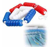 Corde de piscine en spirale - 9 m - Ligne flottante pour tracer la voie en toute sécurité pour les lacs Cetits et étangs souterrains et rehausseur de Visibili