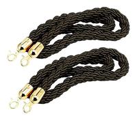Corde de poteau tressée, corde de poteau tressée, corde de barrière de file d'attente rétractable avec crochets pour le contrôle des foules, décoration de fête, cordes de poteau pour la gest