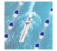 Corde de sécurité réglable pour piscine de 19,5 m (32 pi) avec flotteurs et crochets en acier inoxydable - Barrière de séparation de piscine haute visibilité pour une utilisation intérieure/