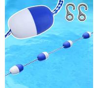 Corde de séparation de sécurité pour piscine avec bouées - Séparation des couloirs et protection du grand bassin, barrière de baignade durable pour une sécurité accrue, idéale pour les pisci