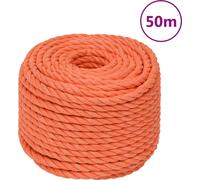 Corde de travail Orange 16 mm 50 m Polypropylène