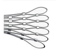Corde en acier inoxydable flexible personnalisable pour retenue d'animaux - Garde-corps solide pour murs extérieurs - 2,8 x 12 m - 1,5 x 7 m - Durable et polyvalent
