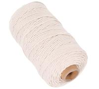 Corde en Coton Beige 200m, Corde Décorative pour DIY et Fêtes | Naturelle, Légère et Sûre, Facile à Utiliser Ranger, pour Emballage Créatif, Ambiance Chaleureuse
