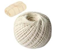 Corde en coton doux pour aliments, 85 m, 2 mm, corde de cuisine pour boucher, rôtir les saucisses, coton naturel, résistant, pour envelopper le jardinage, le crochet, le tricot, Proge