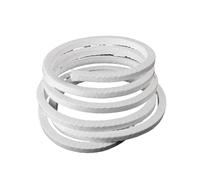 Corde en fibre de verre pour poêle, Emballage de compression tressé en PTFE blanc, largeur 4x4mm à 20x20mm, longueur 1M/2M