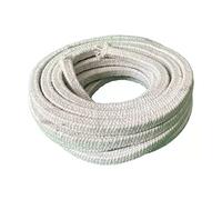 Corde en fibre de verre pour poêle, Joint de corde en Fiber céramique, carré tressé, joint haute température, porte chaudière poêle 5M 6-50mm
