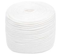 Corde en polypropylène, fil tressé, corde pour bateaux, amarre, drague, résistant aux intempéries, à l'abrasion et aux produits chimiques, flottante, pour bateaux et jardin, 10 mm, blanche, 100 mètres