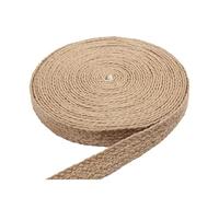 Corde Jute Cordons Plats tressés en Jute, Ruban de, macramé, Fournitures Loisirs créatifs à Faire soi-même, Corde Chanvre, Ficelle for la décoration intérieure(2cmx10m)