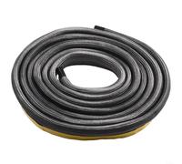 Corde Plate Poele à Bois, Four, Colle à Feu Noire, Résistance à la Chaleur jusqu'à 550 ºC, Joint Tressé Poele, Stove Door Seal (3 mètres)