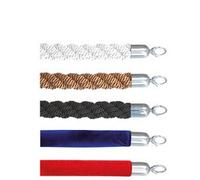 Corde pour poteau d'accueil CLASSIC, noir / chrome