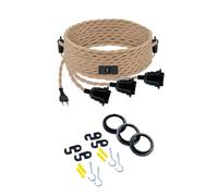 Corde torsadée lampes suspendues cordon E27 Extension câble de