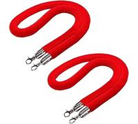 Corde tressée pour poteaux, corde de contrôle des foules avec crochet argenté, corde de barrière de file d'attente, nouvelles cordes de suspension pour séparateurs de files d'attente, idéale