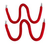 Corde tressée pour poteaux, Corde tressée pour poteaux, Ensemble de cordes de barrière de file d'attente en velours, Cordes de poteaux de contrôle des foules, Idéal pour les défilés de mode,