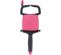 Cordeau sur enrouleur tresse polypropylène fluo rose 1,5mm 100m - 27610