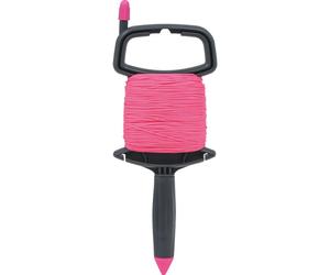 Cordeau sur enrouleur tresse polypropylène fluo rose 1,5mm 100m - 27610