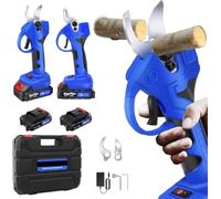 Cordless Electric Pruning Shears 1500w,21v Brushless Motor Garden Secateurs with 2 X 1.5ah Batteries and Blades,Tree Branch Cutter for Shrubs and Fruit Trees