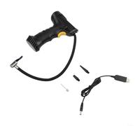 Cordless Tire Inflator 2000mAh LCD Auto-Stop | 2000mAh pour battery, LCD screen, auto-stop preset, cordless design, fits e-bikes and cars