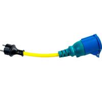 Cordon adaptateur 16A/250V Schuko/CEE