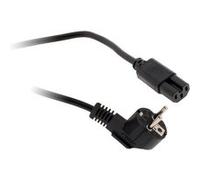 Cordon d'alimentation ZENITECH 2m pour appareils chauffants avec pris 2P+T et une fiche femelle C15