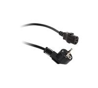 Zenitech Cordon d'alimentation ménager HO5VV-F 3G1 2m Noir – Prise 2P+T 16A Fiche femelle C13 2300W