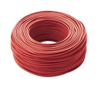 cordon, câble électrique, 10 mètres, 4 mm² mm2, 1 x 4 mm, couleur rouge, cuivre, fil unipolaire, conforme CPR, FS17, idéal pour la rénovation du système électrique pour les maisons et les appartements