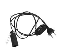 Cordon D’alimentation E12 pour Lampe de Sel, avec Variateur | Douille E12, Clip de Fixation Intégré, Installation Simple, Usage Maison et Bureau, Noir, ABS PVC Cuivre Fer