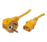 Cordon d alimentation PC CEE7 / C13 orange - 0,6 m