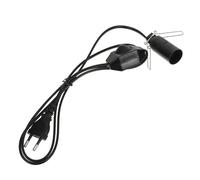 Cordon D’alimentation pour Lampe Sel E12 avec Variateur et Clip | Contrôle D’éclairage Réglable, Installation Sécurisée, Usage Maison et Contemplation, Noir, ABS PVC Cuivre Fer