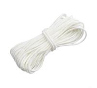 Cordon de démarrage de rechange en nylon pour tronçonneuse, tondeuse à gazon, moteur, blanc, 2,5 mm, 3 mm, 3,5 mm, 4 mm, tailles 2 m, 4 m, 5 m, 10 m de long, design simple à changer (5 m, 4 mm x 5 m)