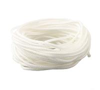 Cordon de démarrage de rechange en nylon pour tronçonneuse, tondeuse à gazon, moteur, blanc, 2,5 mm, 3 mm, 3,5 mm, 4 mm, tailles 2 m, 4 m, 5 m, 10 m de long, design simple à changer (4 m, 3,5 mm x 4 m
