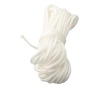 Cordon de démarrage de rechange en nylon pour tronçonneuse, tondeuse à gazon, moteur, blanc, 2,5 mm, 3 mm, 3,5 mm, 4 mm, tailles 2 m, 4 m, 5 m, 10 m de long, design simple à changer (5 m, 3 mm x 5 m)