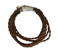 Cordon de Lampe Vintage Torsadé 0,75mm, Double Âme, Café | Pvc Cuivre, Style Industriel Rétro, Usage pour Petits Appareils et Ventilateurs, Aspect DIY