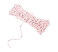Cordon de Lanceur à Rappel pour Tondeuse et Tronçonneuse 32,8 Pi | Nylon Robuste, Installation Facile, Poignée Confortable, Design Rouge à Motifs, Surface Lisse