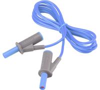 Cordon de mesure de sécurité[Banane mâle 4 mm -Banane mâle 4 mm ] Ultra flexibles 1.50 m bleu MSB-501 10 A