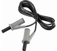 Cordon de mesure de sécurité[Banane mâle 4 mm -Banane mâle 4 mm ] Ultra flexibles 1.50 m noir MSB-501 10 A