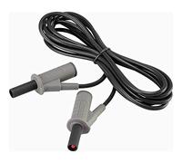 Cordon de mesure de sécurité[Banane mâle 4 mm -Banane mâle 4 mm ] Ultra flexibles 2.00 m noir MSB-501 10 A