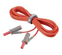 Cordon de mesure de sécurité[Banane mâle 4 mm -Banane mâle 4 mm ] Ultra flexibles 5.00 m rouge MSB-501 10 A