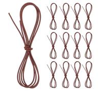Cordon Élastique en Nylon 15 Pièces pour Carnet de Voyage Marron | Bande de Fixation Souple, Longueur Extensible 1,5mm, pour Enseignants et Étudiants, Usage Randonnée