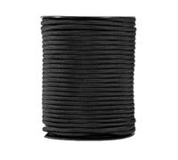 Cordon élastique noir 4mm x 50 mètres sur bobine, de haute qualité, résistant, avec une texture douc ACCESSOIRES FABRICATION MAISON
