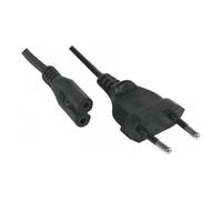 Cordon électrique secteur bipolaire noir - 5 m