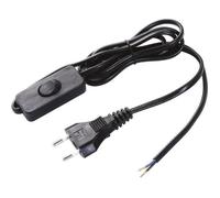 Cordon H03vvh2f 1m50 inter fiche noir blister