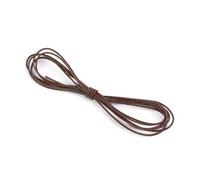 Cordon plat en cuir, Cordon en cuir véritable plat/rond 2 m plusieurs tailles(Round-1.5mm 2m)