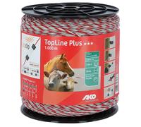 Cordon pour clôture Ako Top Line Plus Blanc 1000 m/9x0,25 mm
