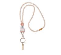 Cordon pour Enseignant avec Porte-Carte d'Identité, 49,5cm Marguerite Teacher Lanyard pour Badges d'Identification Clés Bohème Chaîne Porte Badge pour Femmes Cartes Porte-Clés